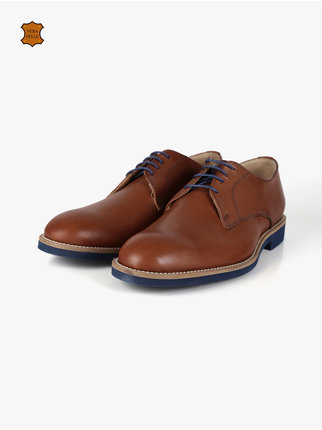Oxford shoes in two-tone leather for men