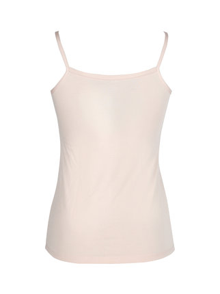 P0717M women's bamboo top with thin straps