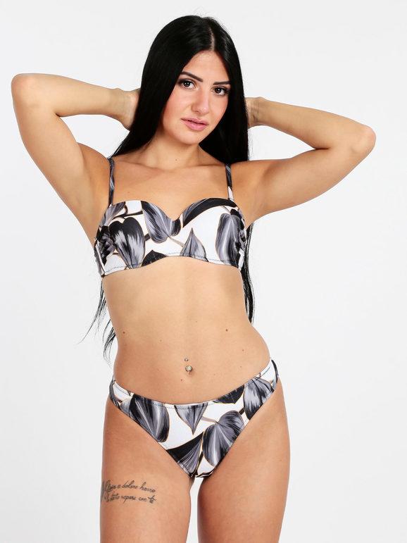 Padded bandeau bikini with underwire