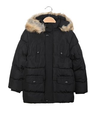 Padded down jacket for boy with hood