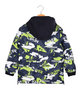 Padded jacket for boy with prints
