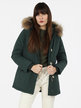 Padded jacket with faux fur hood