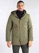 Padded men's jacket with hood