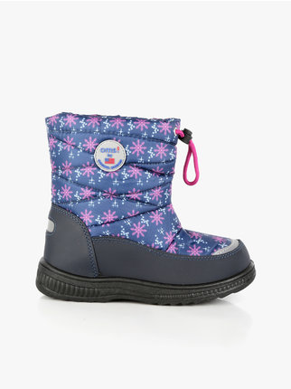 Padded snow boots for girls