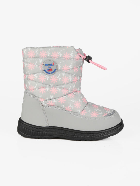 Padded snow boots for girls