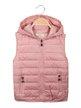 Padded vest with hood for girls