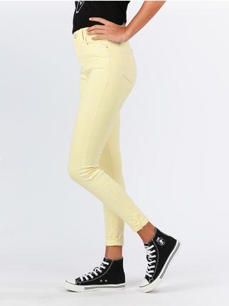 Pantalón amarillo de cintura alta