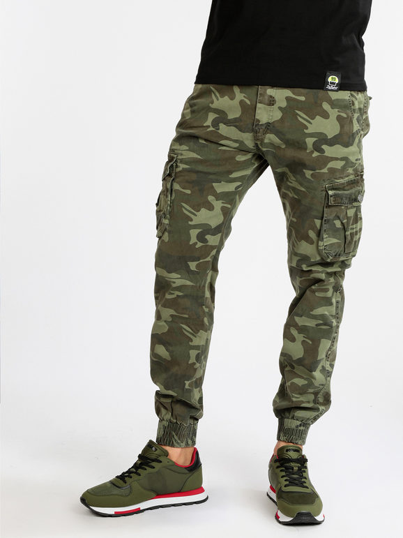 Pantalon cargo camouflage homme