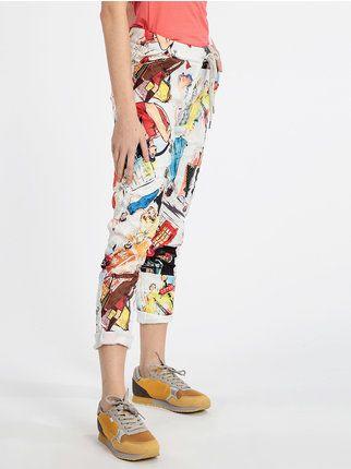 Pantalón de mujer ligero con diseños estampados