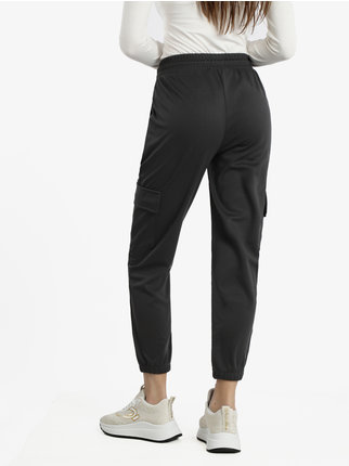 Pantalon de sport femme avec grandes poches et poignets