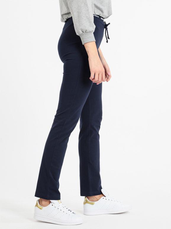 Pantalon de sport femme en coton avec lettrage