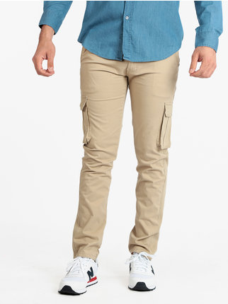 Pantalon en coton modèle cargo pour homme