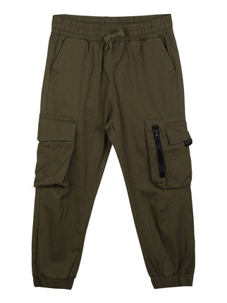 Pantalon enfant en coton avec grandes poches et poignets