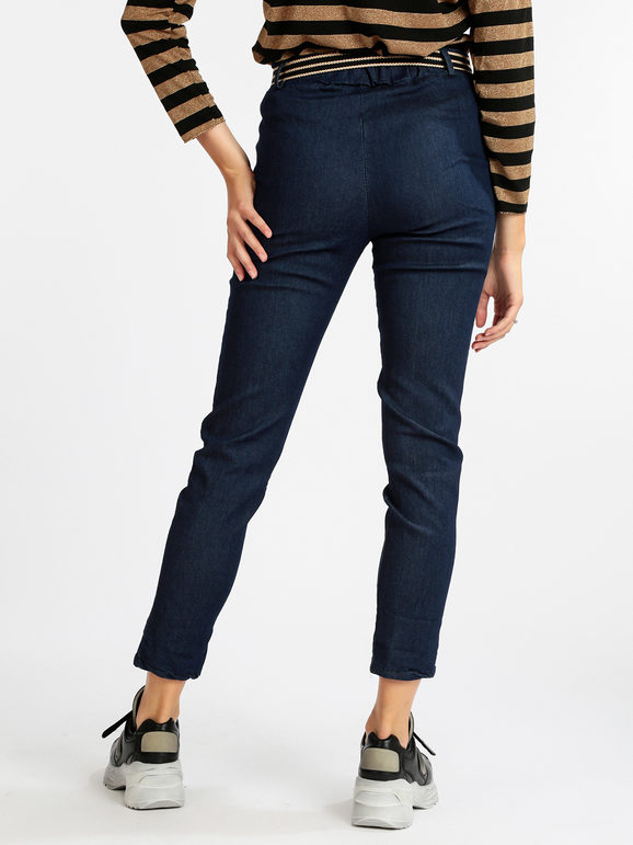 Pantalon femme effet jeans