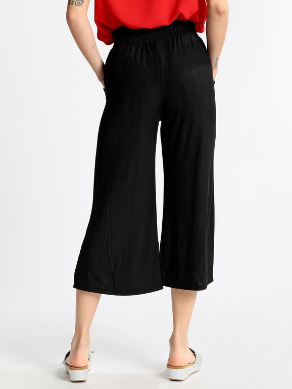 Pantalon jupe-culotte noir