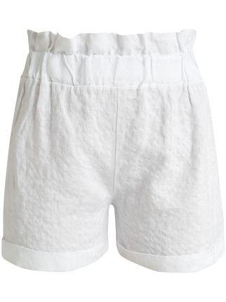 Pantalones cortos blancos en lino