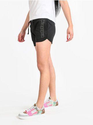 Pantalones cortos deportivos de sudadera para mujer
