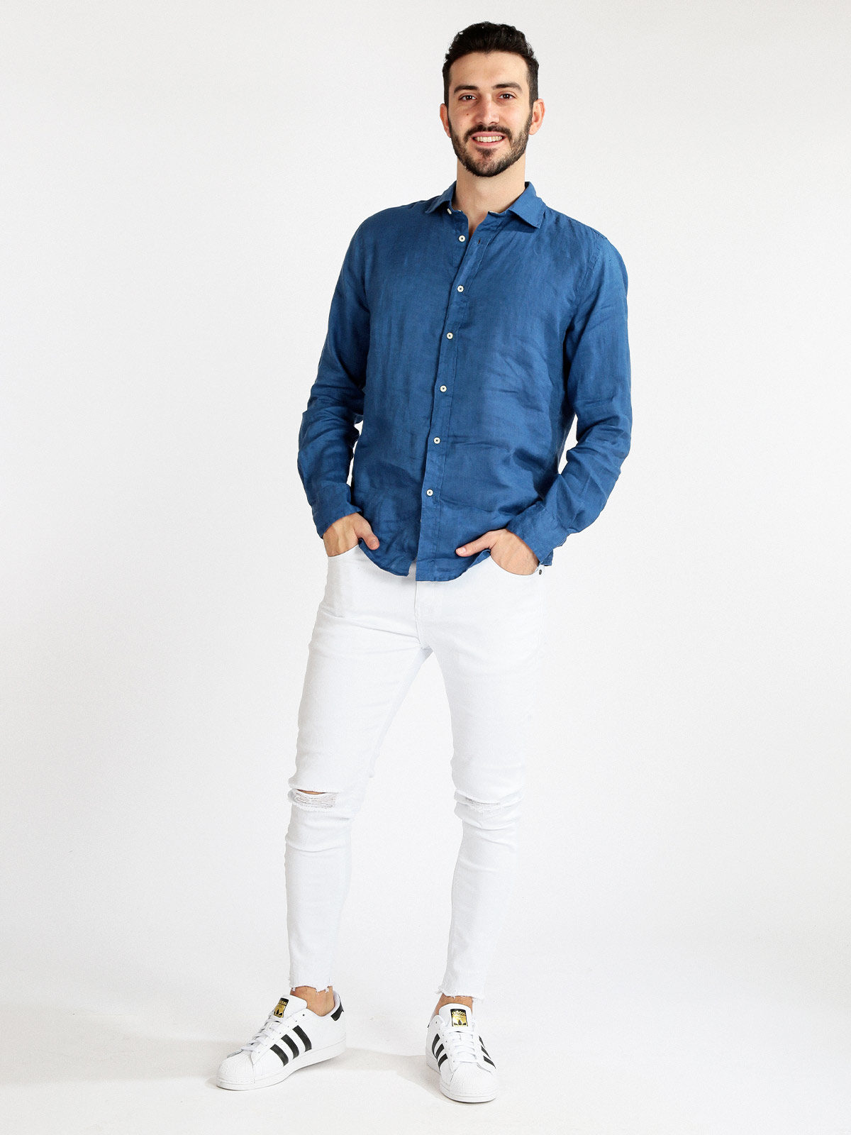 Swiss Bring representative Yes Design Pantaloni bianchi da uomo in cotone: in offerta a 19.99€ su  Mecshopping.it