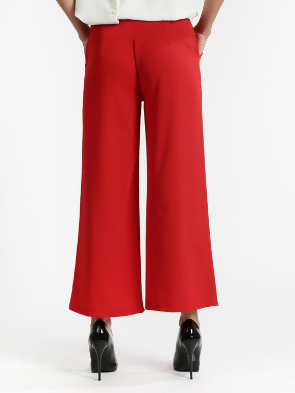 Pantaloni culotte cropped