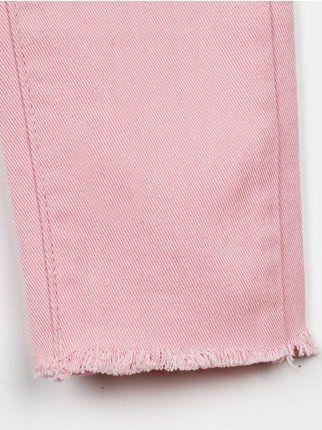 Pantaloni di cotone rosa