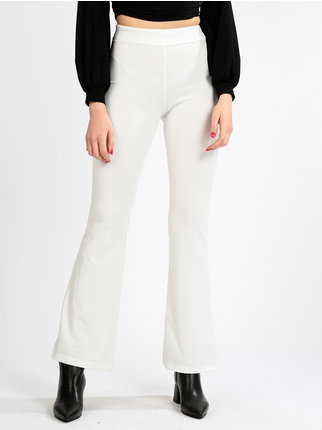PantaloneRoland Mouret in Satin di colore Bianco eleganti e chino da Pantaloni lunghi Donna Abbigliamento da Pantaloni casual 
