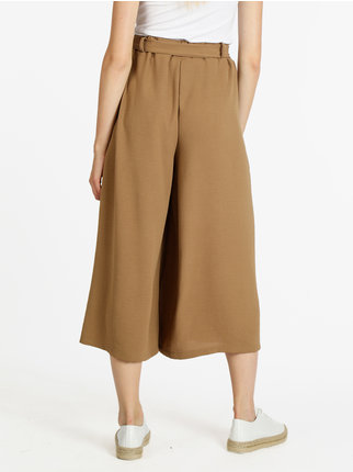 Pantaloni donna leggeri con cintura