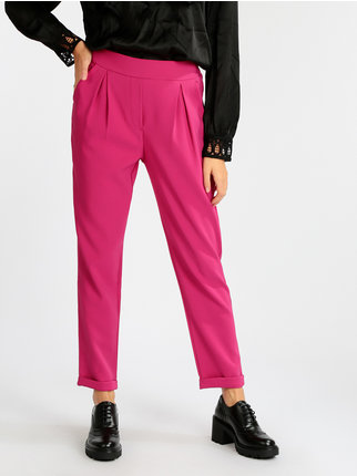 Donna Abbigliamento da Pantaloni casual PantaloneNo Secrets in Materiale sintetico di colore Rosa eleganti e chino da Pantaloni dritti 