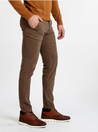 Pantaloni uomo in cotone slim fit