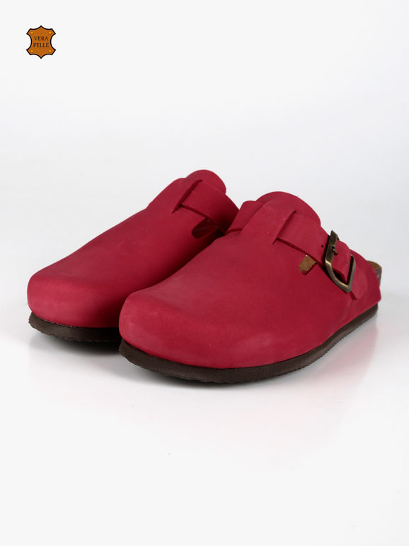 Pantofole donna in pelle