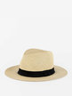 Paper panama hat with ribbon