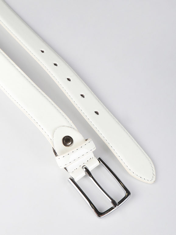 Patent leather belt for women
