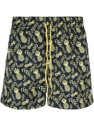 Patterned sea bermuda shorts