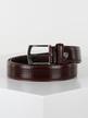 Perforated effect leather belt