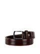Perforated effect leather belt