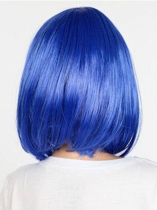 Perruque femme bleue