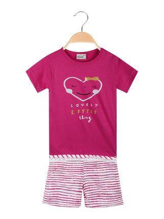 Pijama corto de algodón para bebé niña
