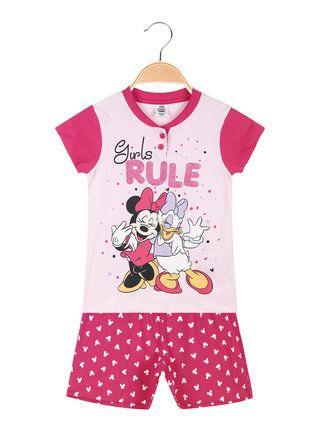 Pijama corto de niña Minnie con estampados
