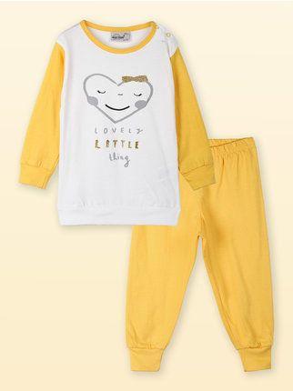 Pijama de bebé niña largo de algodón