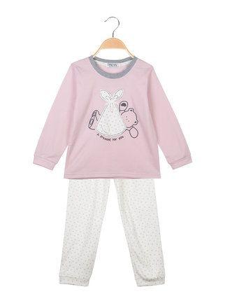 Pijama de niña de 2 piezas de algodón cálido