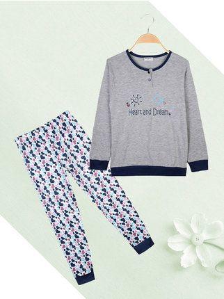 Pijama largo de algodón con diseños