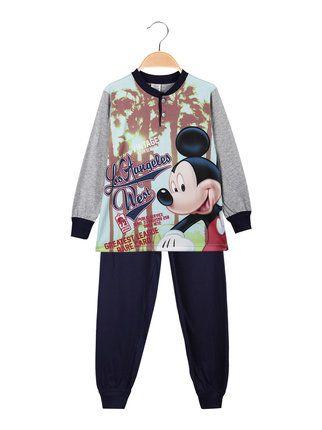 Pijama largo de algodón de Mickey Mouse para niño