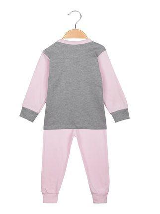 Pijama largo de bebé niña con estampados