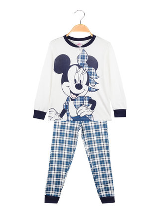 Pijama largo Minnie para niña en cálido algodón