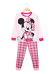 Pijama largo Minnie para niña en cálido algodón
