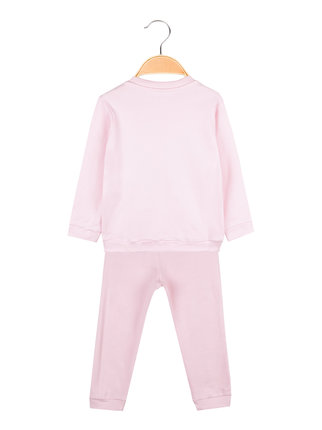 Pijama largo para bebé niña en cálido algodón