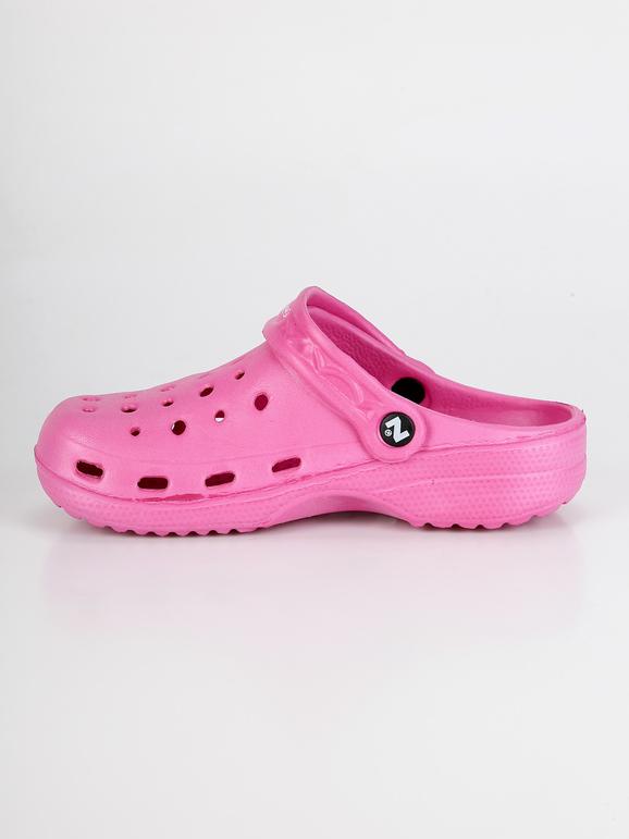 Pink rubber clogs for girls