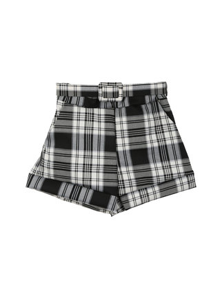 Plaid shorts for girls