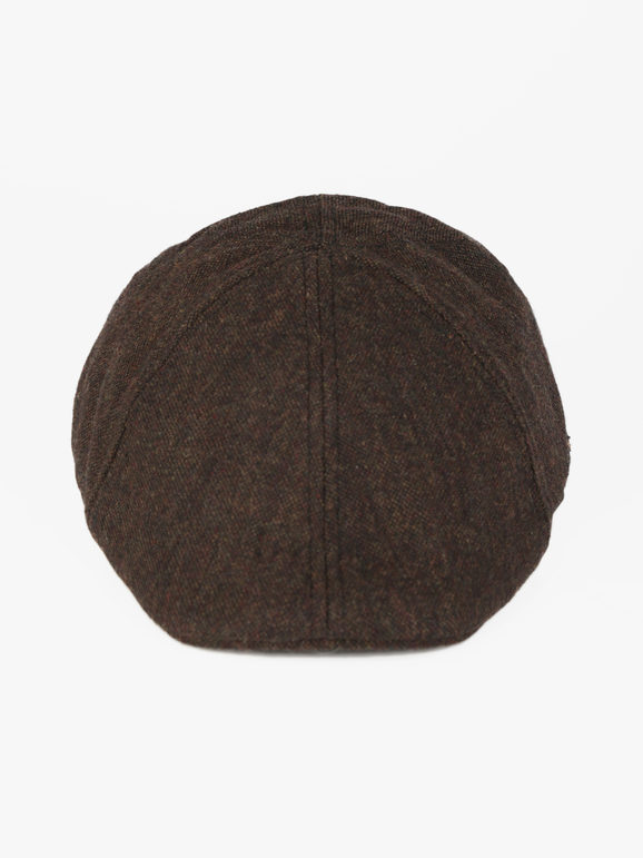 Plain color men's flat cap