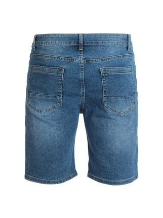 Plus size men's denim Bermuda shorts