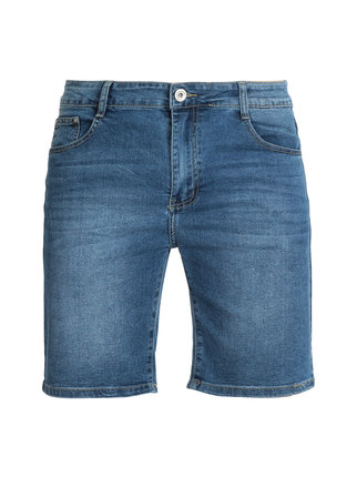 Plus size men's denim Bermuda shorts